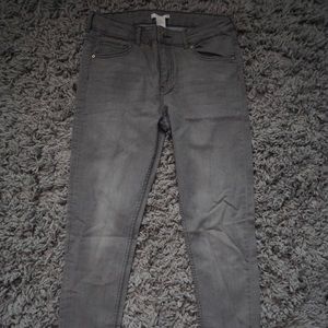 Gray skinny jeans